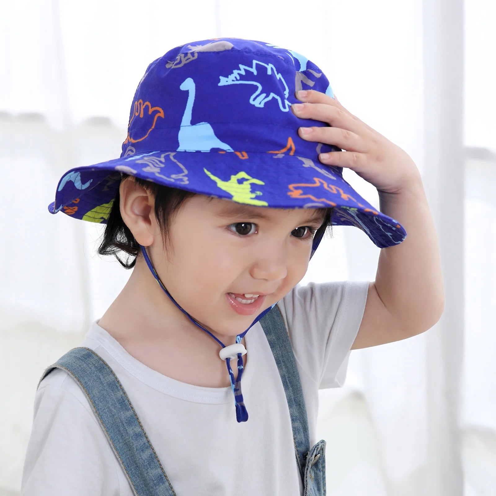 UPF 50+ Sun Protection Sun Hats Wide Brim Beach Bucket Hats for Baby Boys Girls Cute Toddler Hats