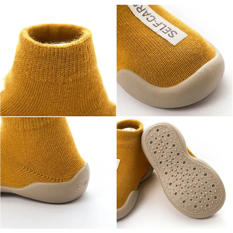 Baby Sock Shoes anti Slip Toddler First Walking Shoe Child Infant Floor Booties Newborn Rubber Sole Indoor Slippers for Boy Girl