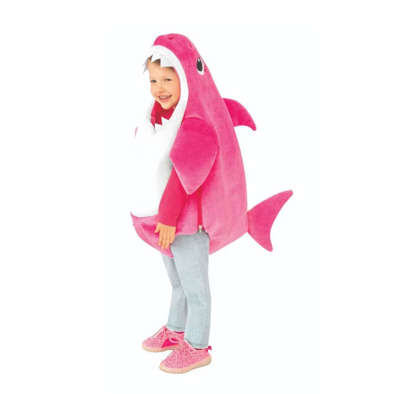 New Arrival Child Unisex Toddler Family Shark Cosplay Costume Halloween Carnival Party for Kids Costumes 3 Colors Avaiable